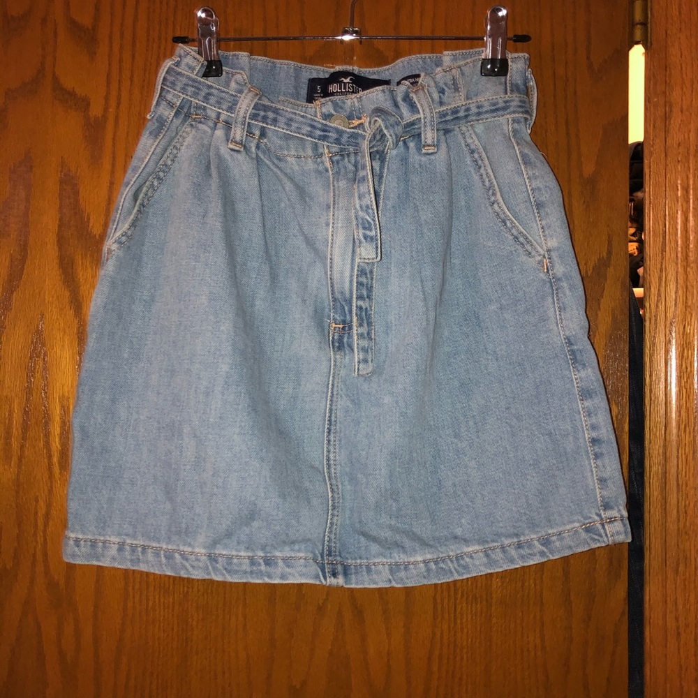 Hollister denim high rise skirt sz5